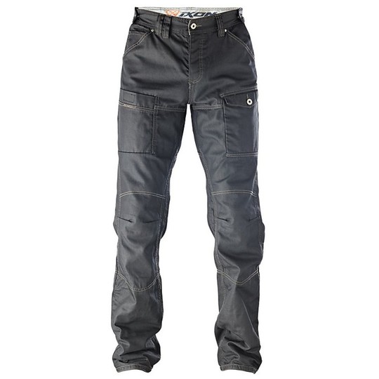 Pantaloni Moto Jeans Ixon Sawyer Neri Con Protezioni