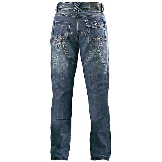 Pantaloni Moto Jeans Ixon Sawyer StoneWash Con Protezioni