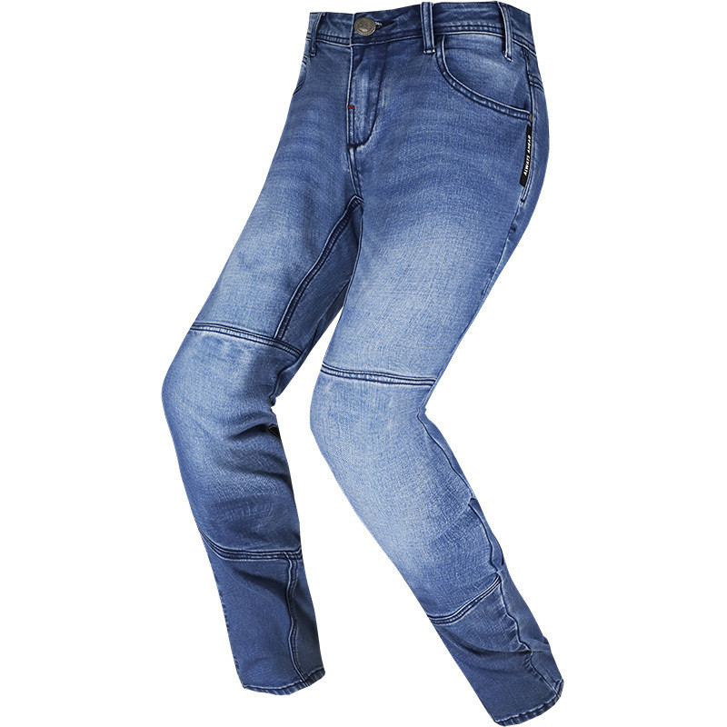 Pantaloni Moto Jeans LS2 Dakota Lady CE Blu Con Fibre Aramidiche