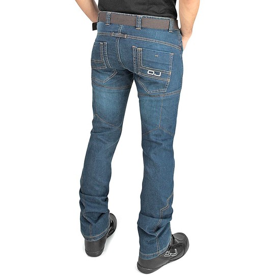 Pantaloni Moto Jeans OJ Muscle Blu