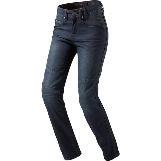 Pantaloni Moto Jeans Rev'it Lady Broadway Blu