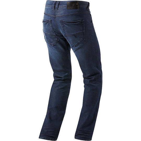 Pantaloni Moto Jeans Rev'it Vendome Blu Short L32