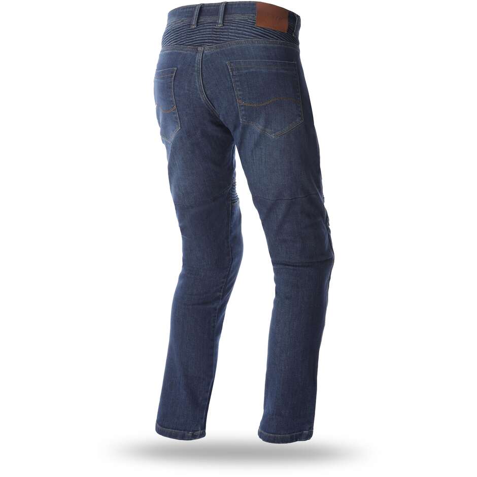 Pantaloni moto Jeans Seventy PJ16 Slim Blu