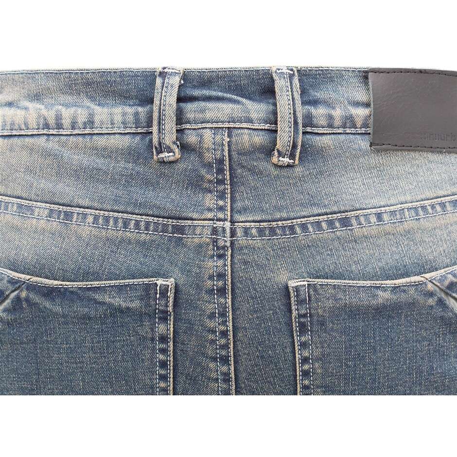Pantaloni Moto Jeans Tucano Urbano 8258mf470 PORTO Blu