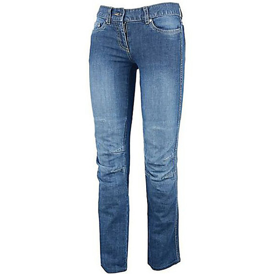 Pantaloni Moto Jeans Tucano Urbano Modello Denim Blu Lady