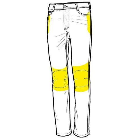  Pantaloni Moto Jeans Tucano Urbano Modello K-Gins Nero
