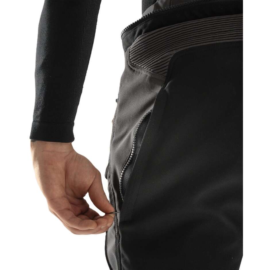 Pantaloni Moto REBELHORN In Tessuto HARDY 3.0 DESERT Grigio Rossi