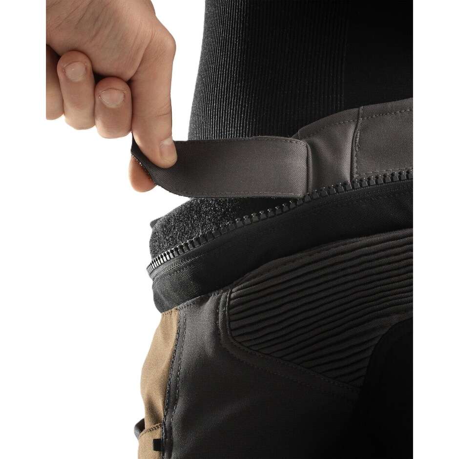 Pantaloni Moto REBELHORN In Tessuto HARDY 3.0 DESERT Grigio Rossi