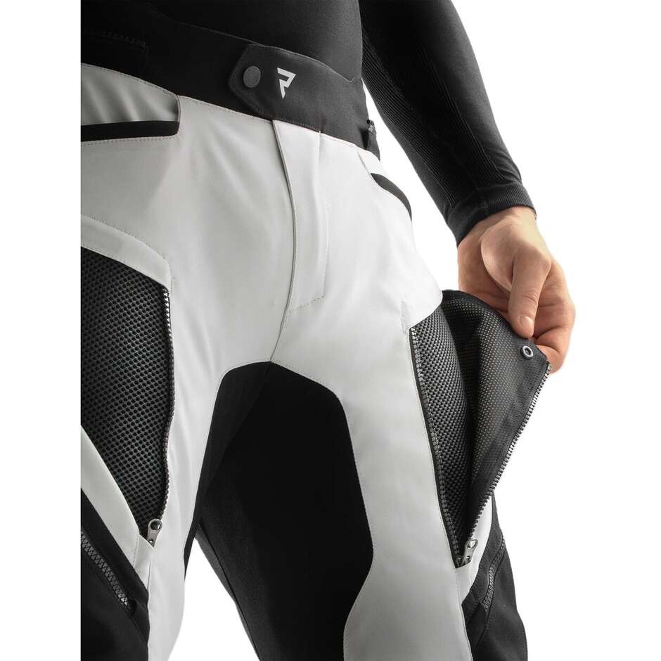 Pantaloni Moto REBELHORN In Tessuto HARDY 3.0 Nero Grigio