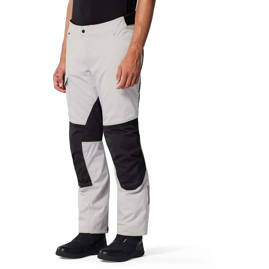 Pantaloni Moto Rev'it Convergent H2O Argento Nero Standard