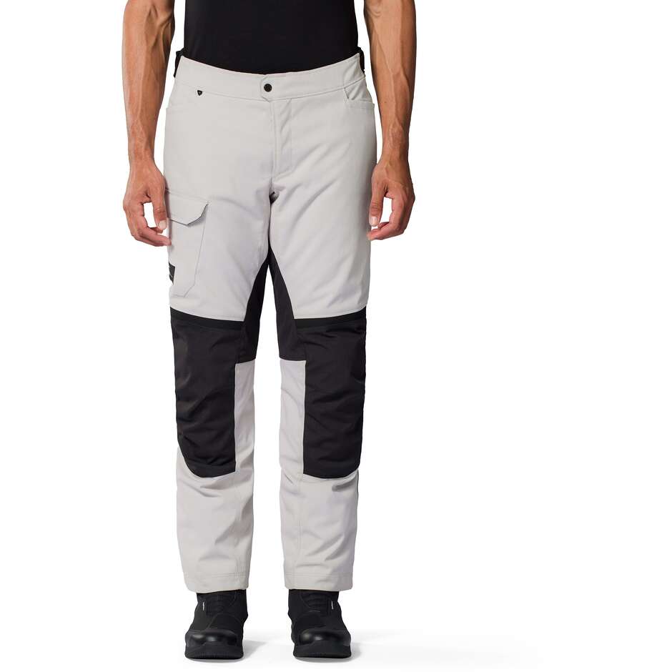 Pantaloni Moto Rev'it Convergent H2O Argento Nero Standard