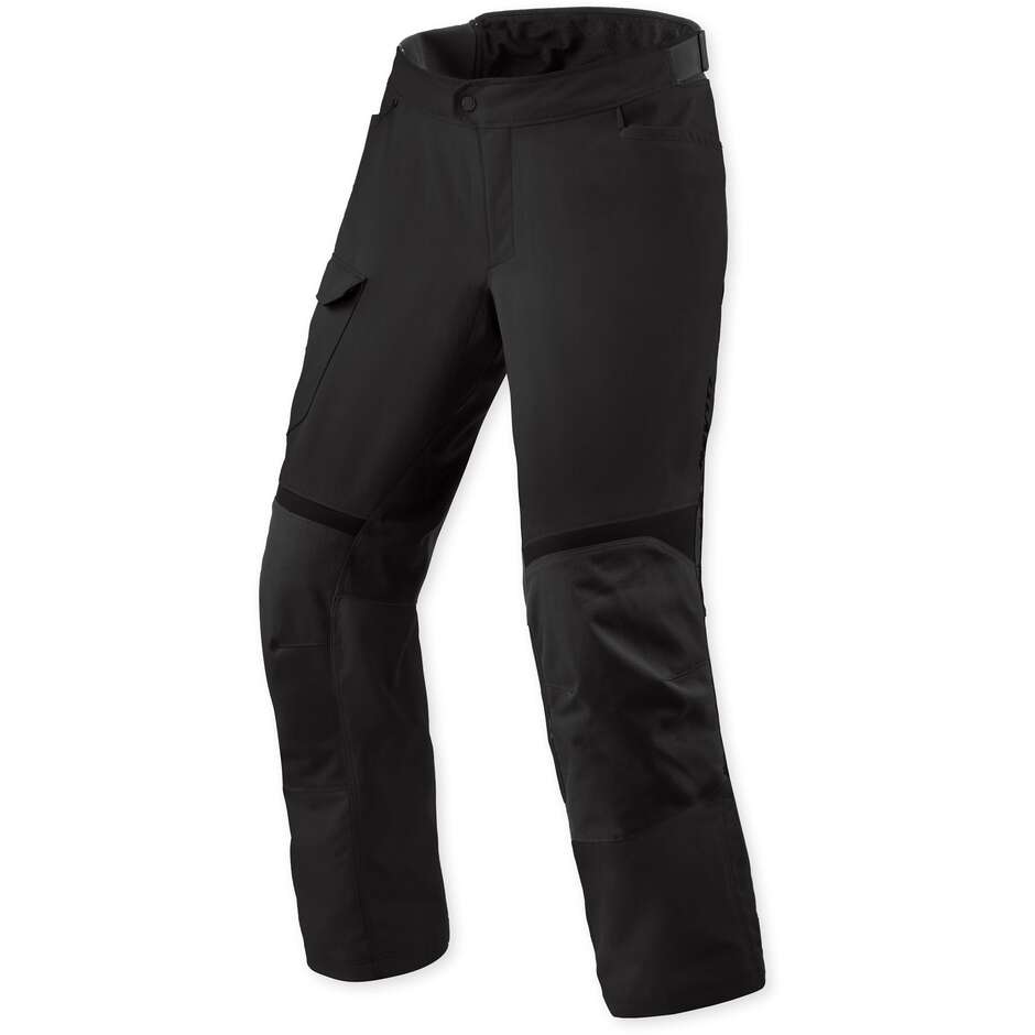 Pantaloni Moto Rev'it Convergent H2O Nero Accorciati