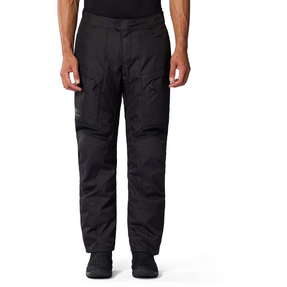 Pantaloni Moto Rev'it Outback 5 H2O Nero Accorciati