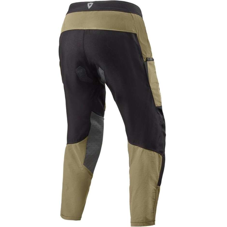 Pantaloni Moto Rev'it Peninsula 2 Verde Nero Accorciato
