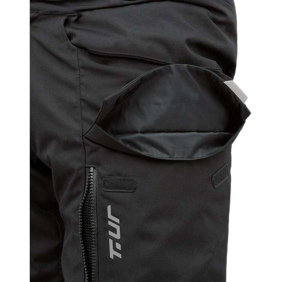 Pantaloni Moto T-UR T8128M LAPLAND PANT HYDROSCUD Nero