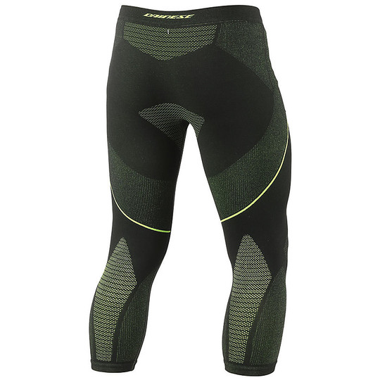 Pantaloni Moto Tecnica Dainese D-Core Dry Pant 3/4 Nero/Giallo Fluo