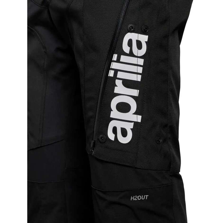 Pantaloni Moto Tecnici Aprilia Adventure Touring Nero Bianco Rosso