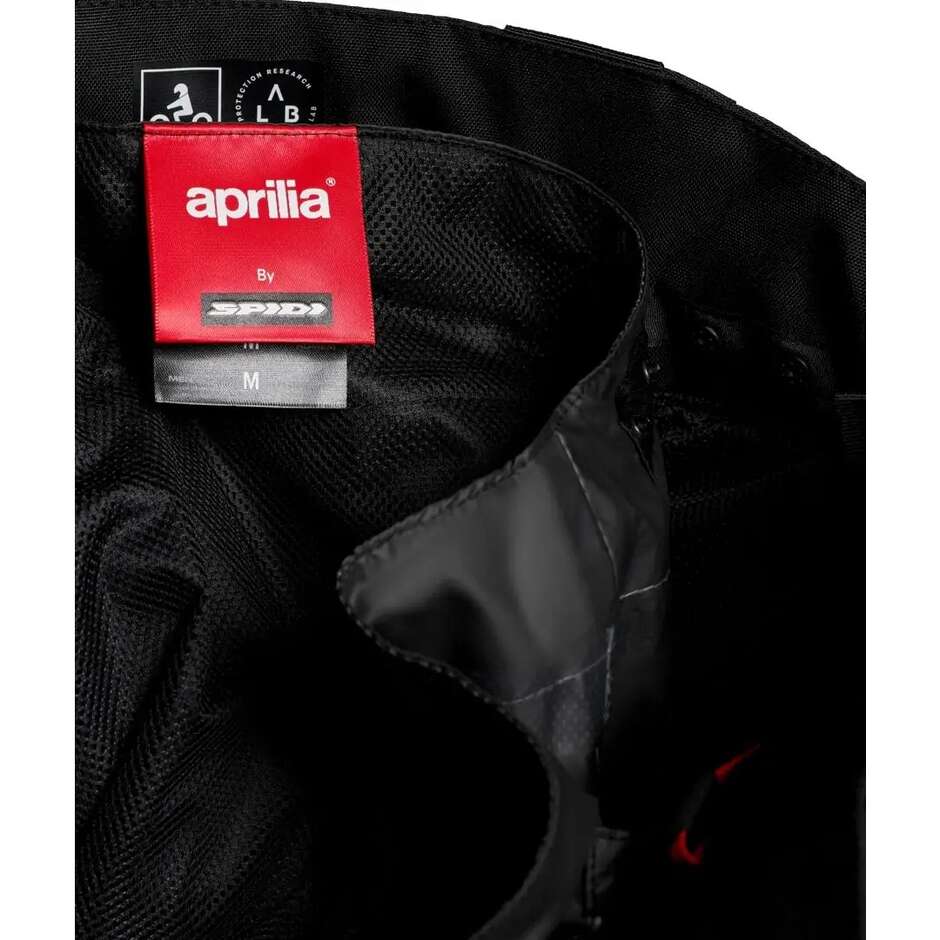 Pantaloni Moto Tecnici Aprilia Adventure Touring Nero Bianco Rosso