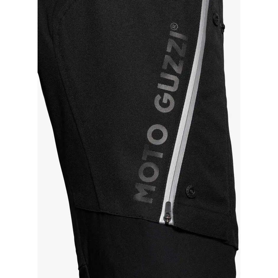 Pantaloni Moto Tecnici Moto Guzzi Adventure Touring Nero Bianco Rosso