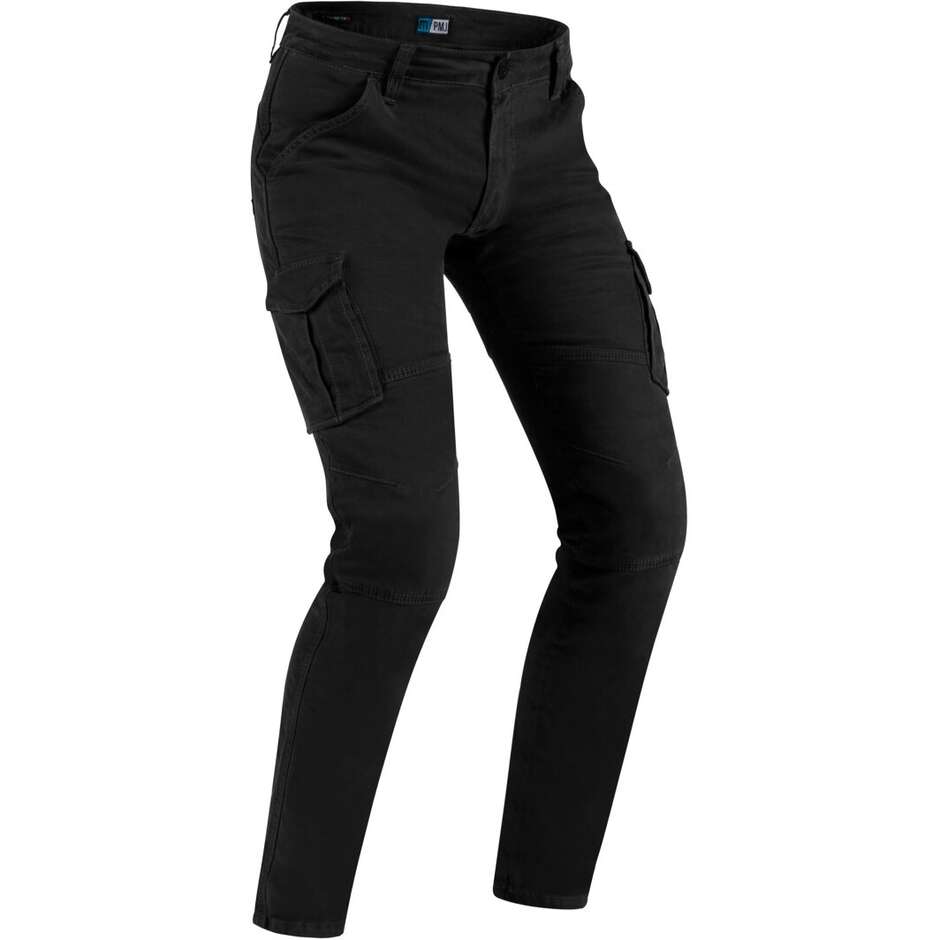 Pantaloni Moto Tecnici PMJ Promo Jeans SANTIAGO Nero