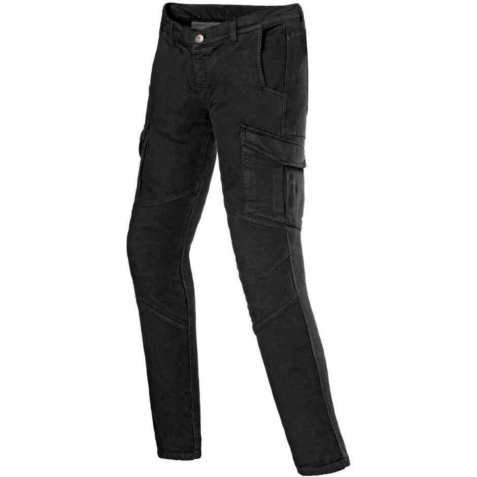 Pantaloni Moto Tessuto Clover CARGO PRO Nero