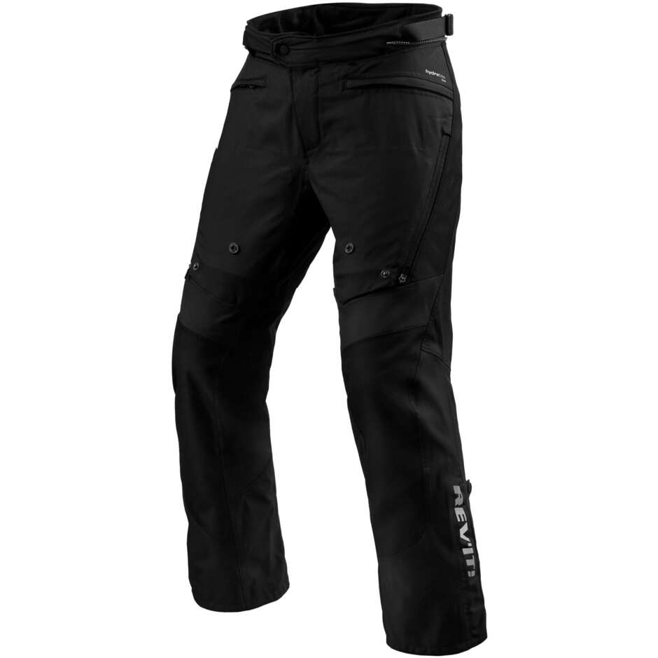 Pantaloni Moto Tessuto Rev'it Horizon 3 H2O Nero - ACCORCIATO