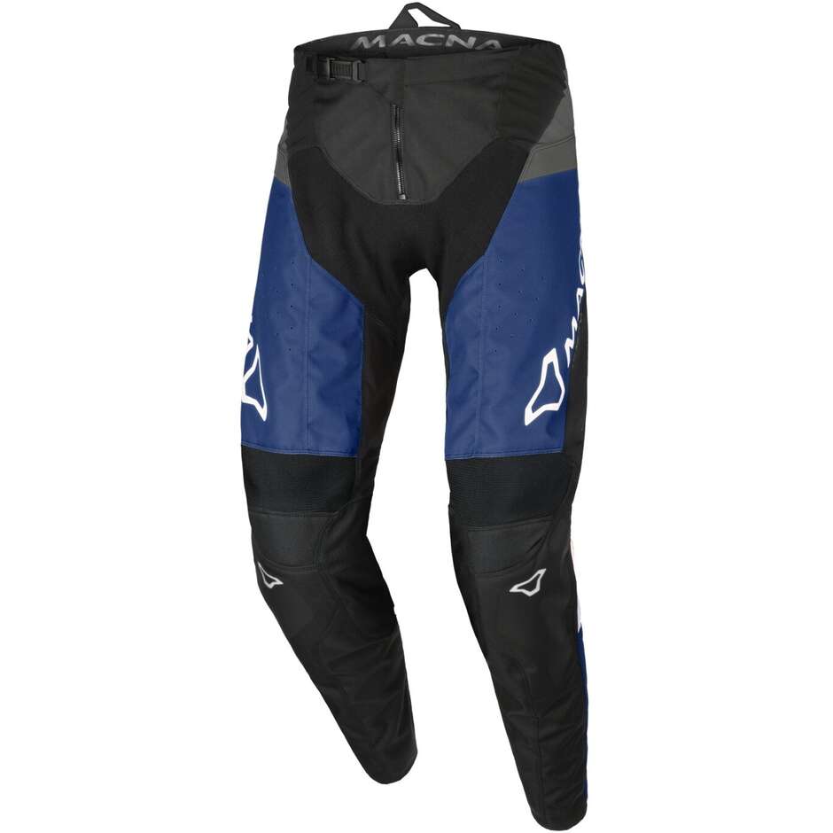 Pantaloni Motocross Macna Backyard-1 Nero Blu Grigio