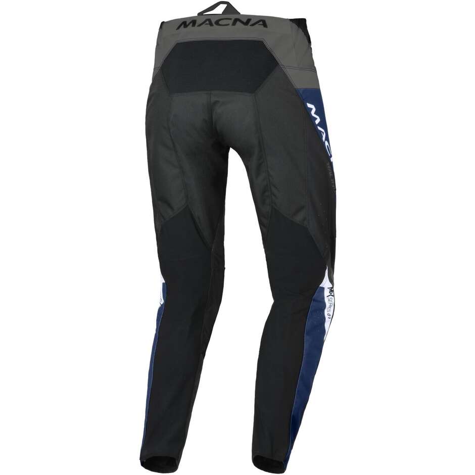 Pantaloni Motocross Macna Backyard-1 Nero Blu Grigio
