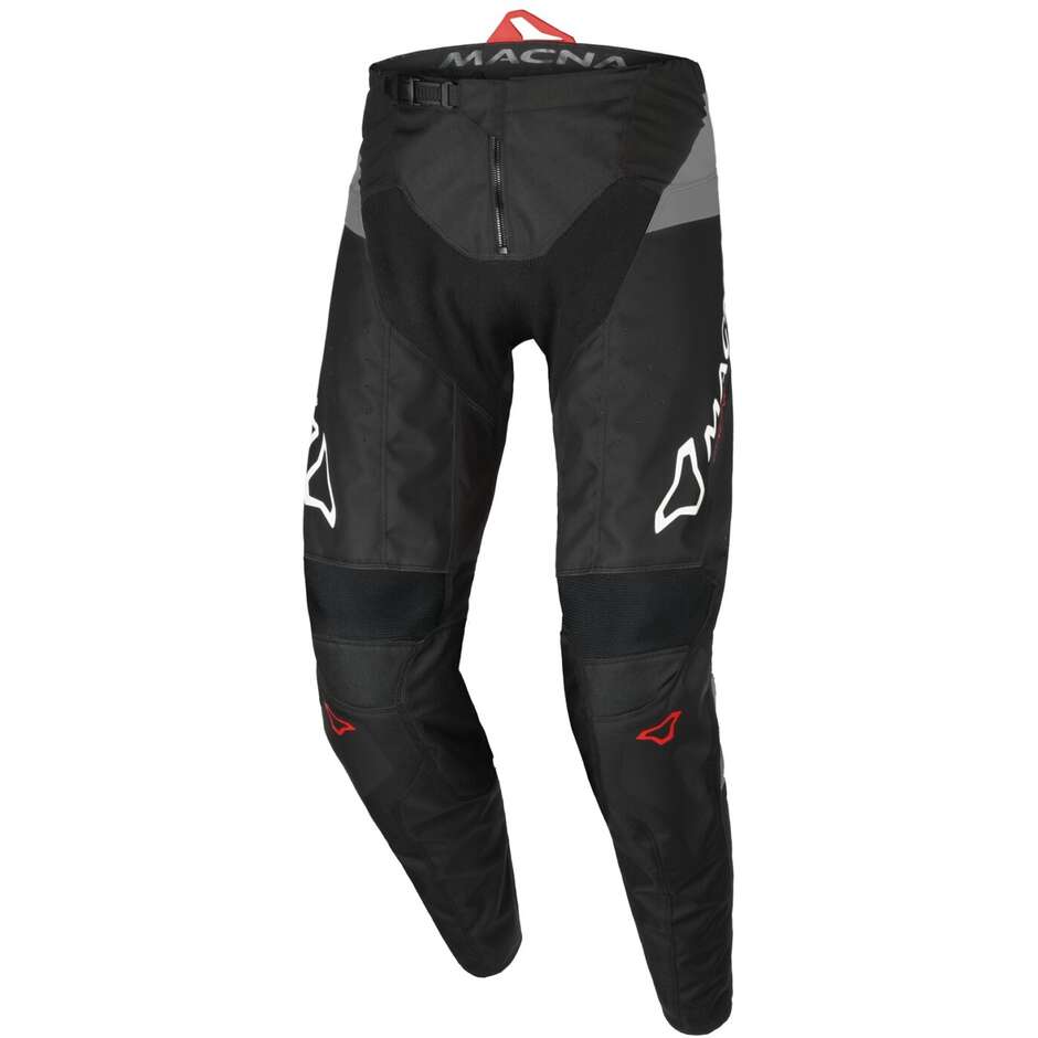 Pantaloni Motocross Macna Backyard-1 Nero Grigio Bianco
