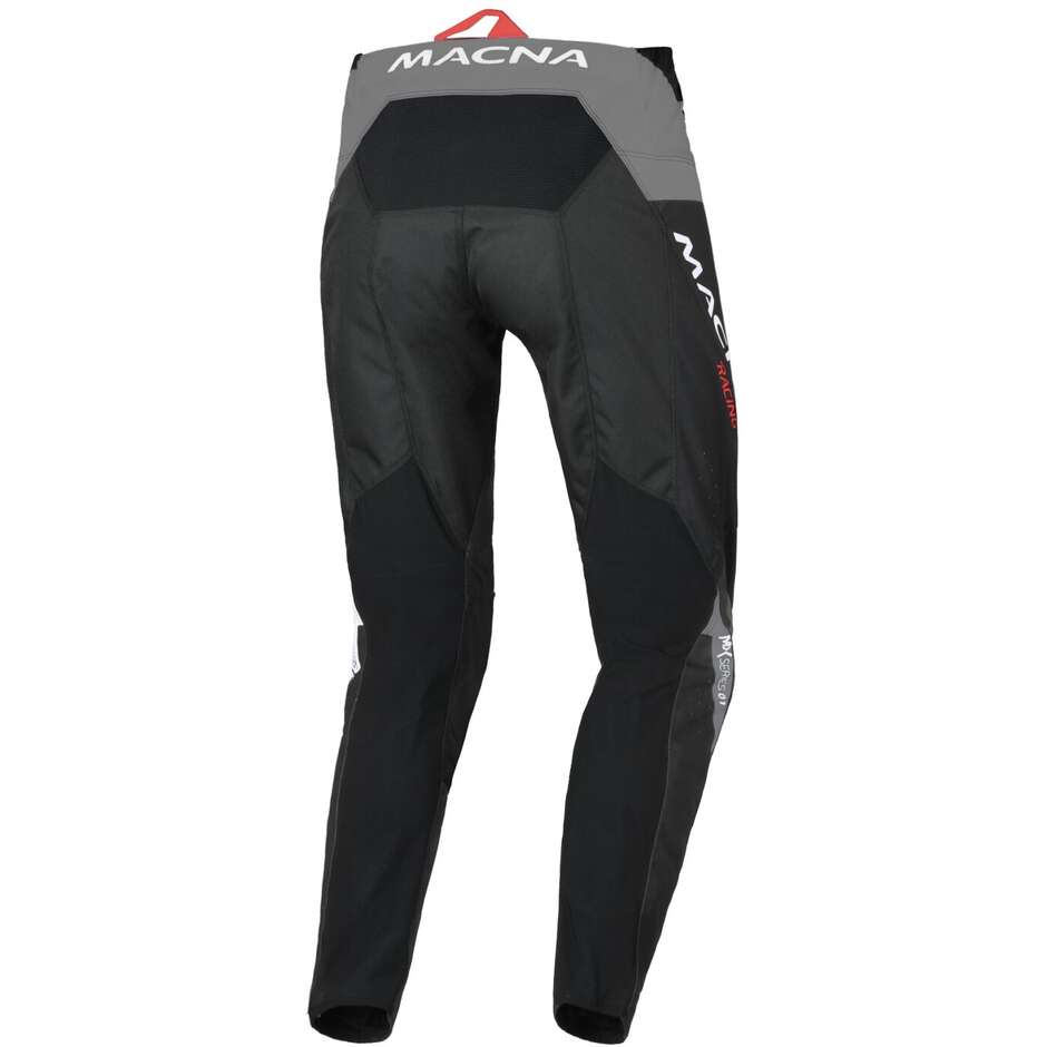 Pantaloni Motocross Macna Backyard-1 Nero Grigio Bianco