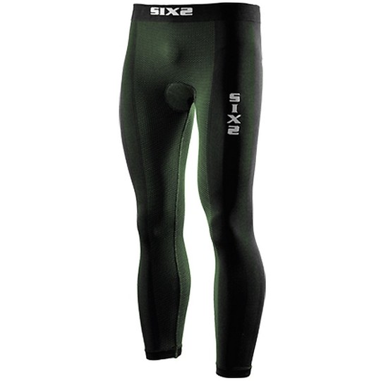Pantaloni Tecnici Intimi Sixs Leggings Carbon Con Fondello Dark Green