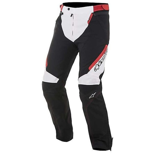 Pants Fabric Alpinestars Raider Drystar Black White Red