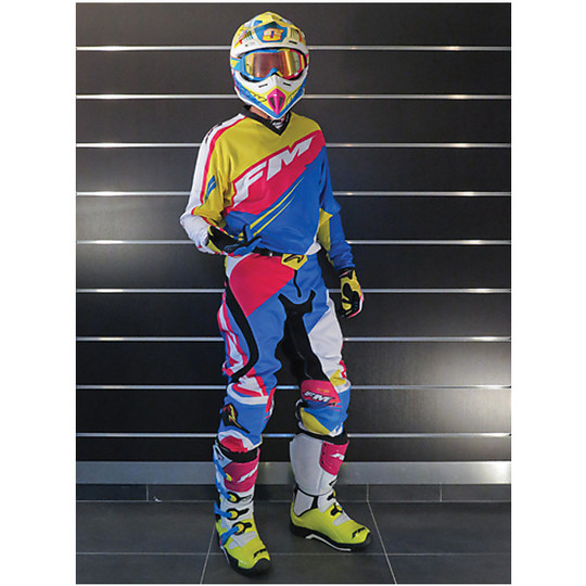 Pants Moto Cross Enduro Off Road Racing Fm Force X23 White Celeste