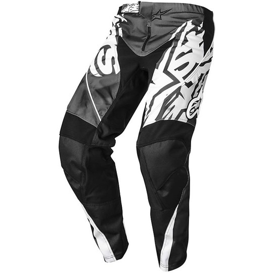 Pants Moto Cross Enduro Racer Pants Alpinestars 2014 Black Grey
