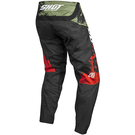Shot MX Pants, Red and Black