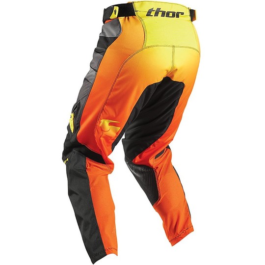 Pants Moto Enduro cross Thor Pulse Vélov 2017 Black Orange