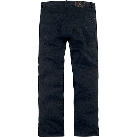 pants moto jeans denim icon hooligan dark blue 23615