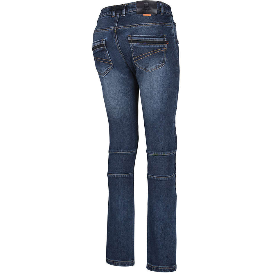 Pants Moto Jeans Hevik Model Nashville Lady Blue Denim