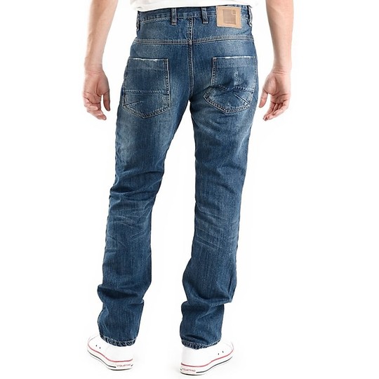 Pants Moto Jeans In Overlap Manx Smalt