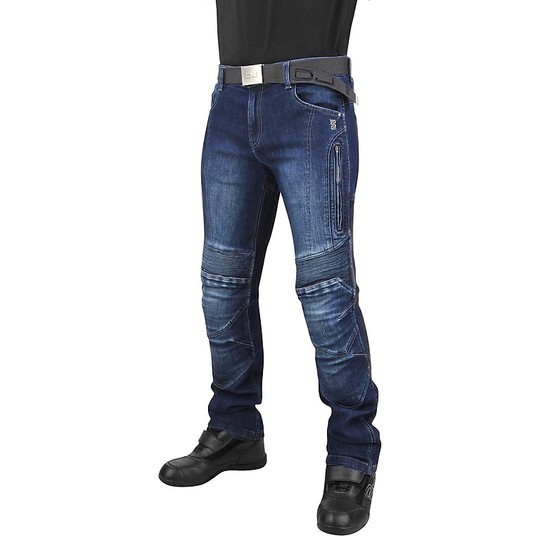 Pants Moto Jeans OJ Breth with jacks On Air Blue