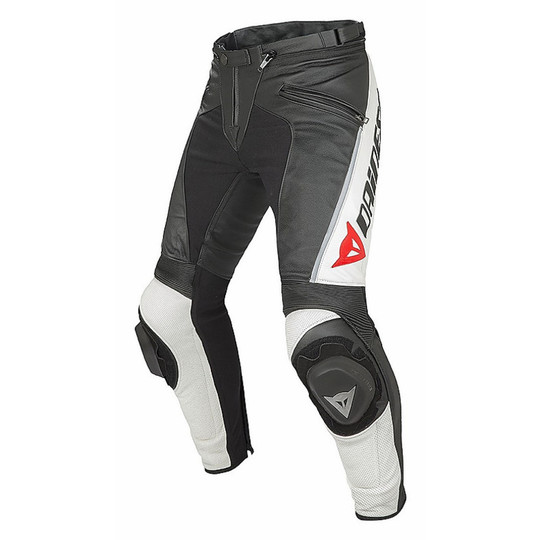Pants Moto Leather Dainese Delta Pro Evo C2 Black / White