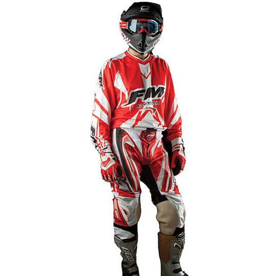 Pants Off Road Enduro Moto Cross Racing X19 Red Fm