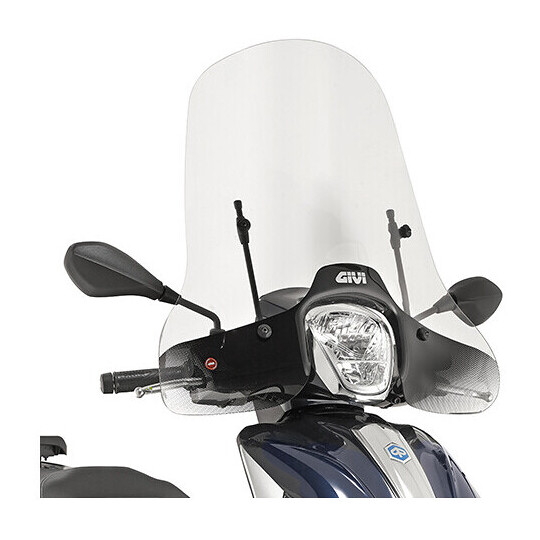 Parabrezza trasparente 5606A Per PIAGGIO Beverly 125ie- taglia un