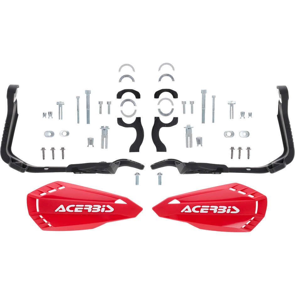Paramani per Minimoto Acerbis FIRSTMOTO per APRILIA SX 125 (2023-2025) e altri modelli (Rosso/Nero)