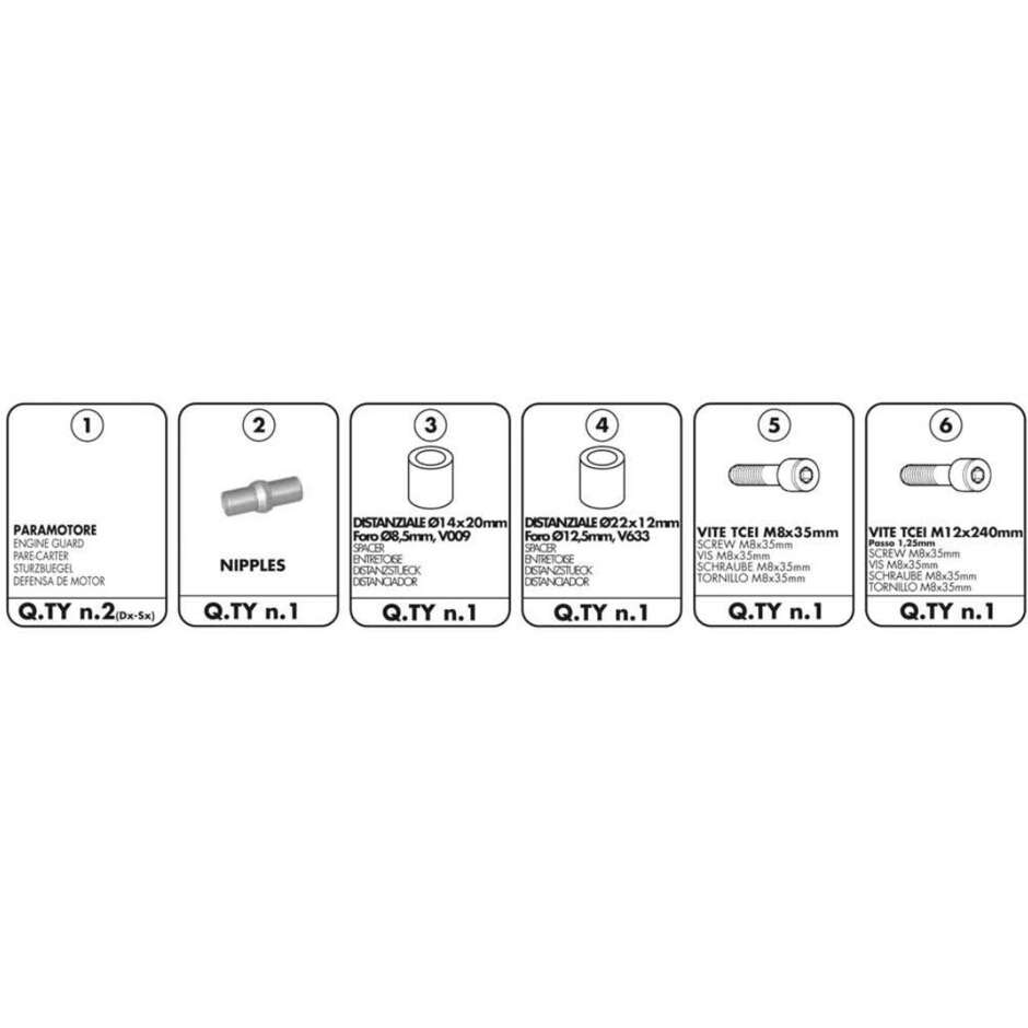 Paramotore Kappa KN452 Per HONDA CBF 1000 / ABS (06 > 09)