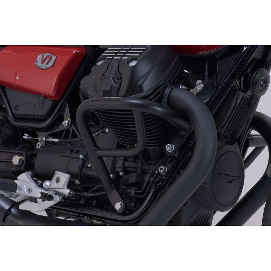 Paramotore Moto Nero Sw-Motech SBL.17.847.10000/B Per Modelli Moto Guzzi V7/V9