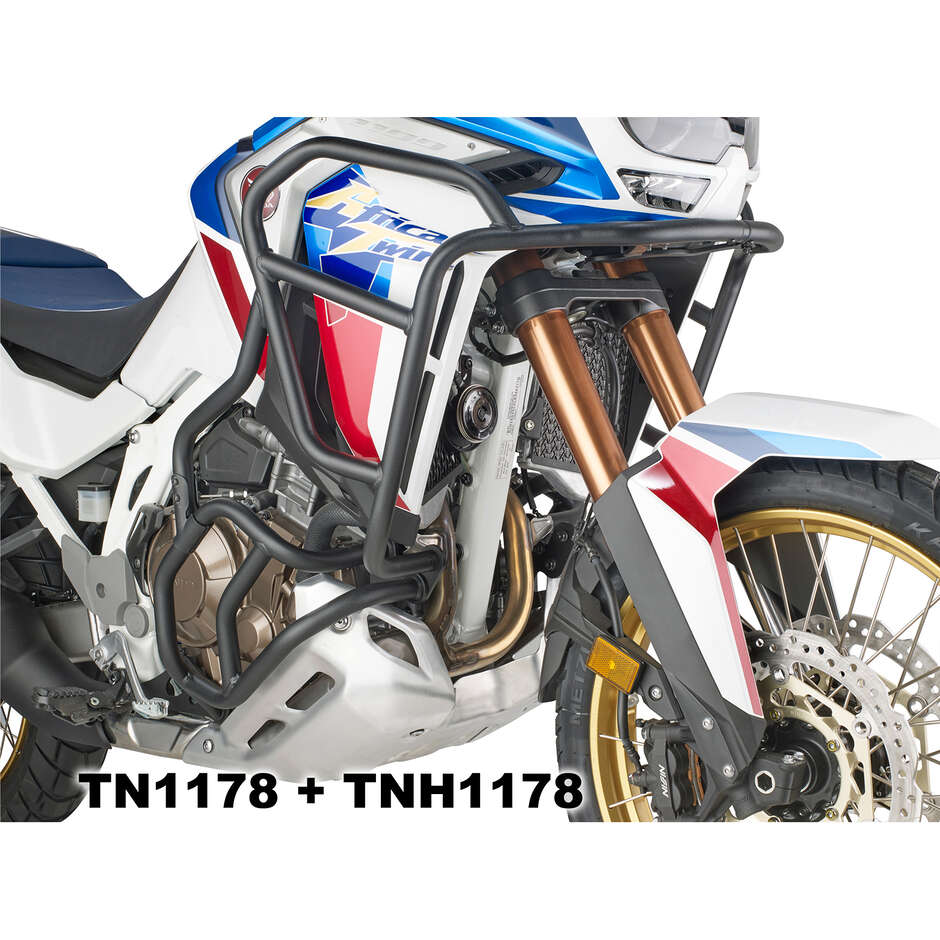 Paramotore tubolare nero Givi TN1178 Per HONDA CRF 1100L Africa Twin (20 > 24); CRF 1100L Africa Twin Adventure Sports (20 > 24) 