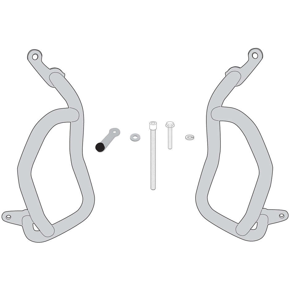 Paramotore tubolare nero Slider integrato Givi TN1171 Per HONDA CB 500 F / X (19 > 23)