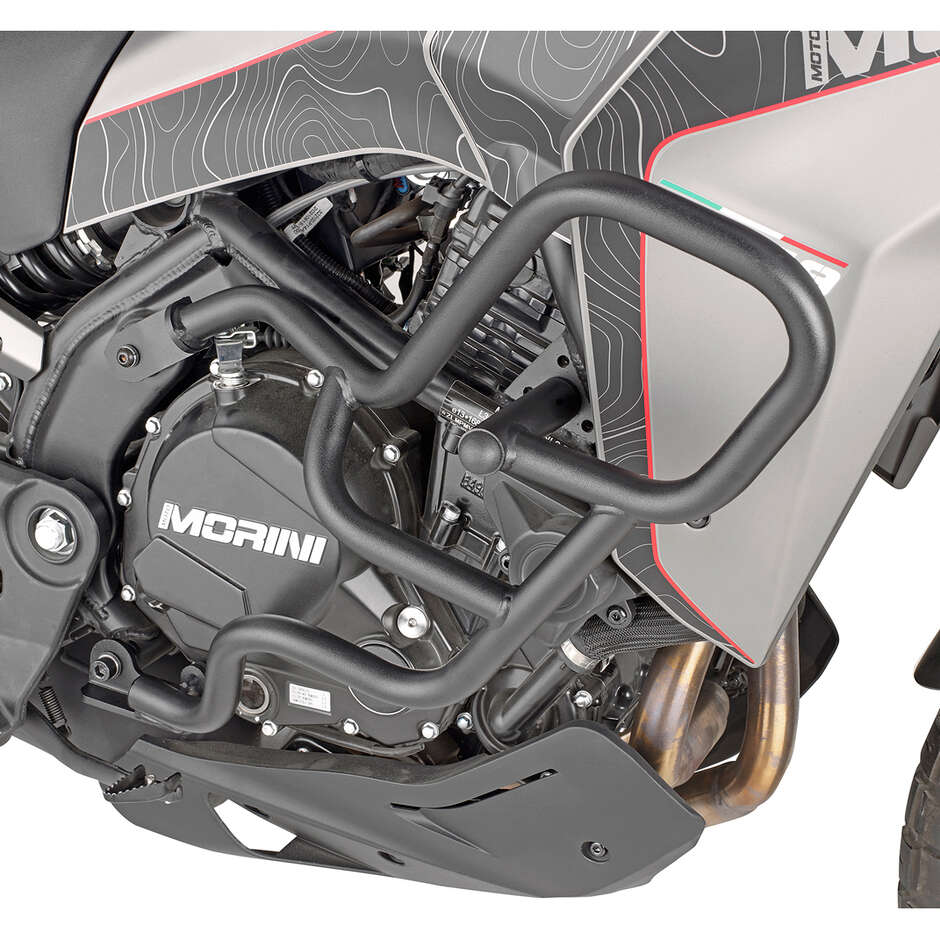 Paramotore tubolare nero Slider integrato Givi TN9350 Per MOTO MORINI X-Cape 649 (21 > 24)
