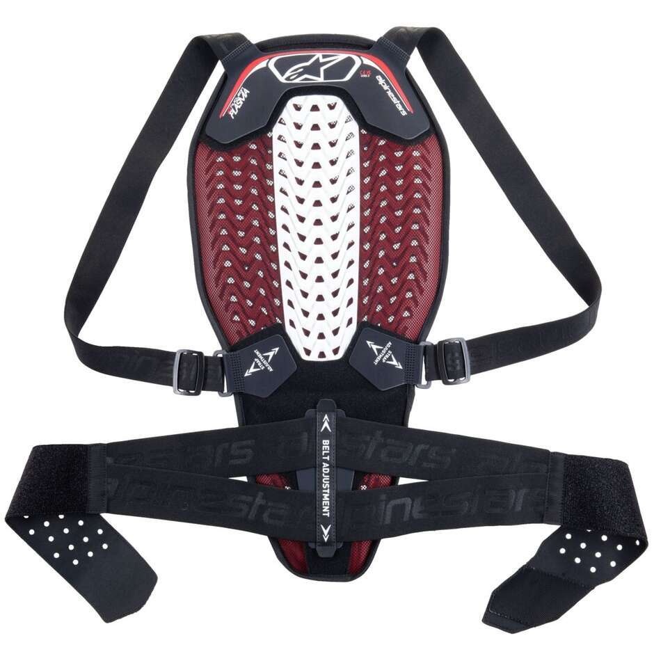Paraschiena Moto Alpinestars NUCLEON PLASMA BACKPROTECTOR Nero Bianco Rosso